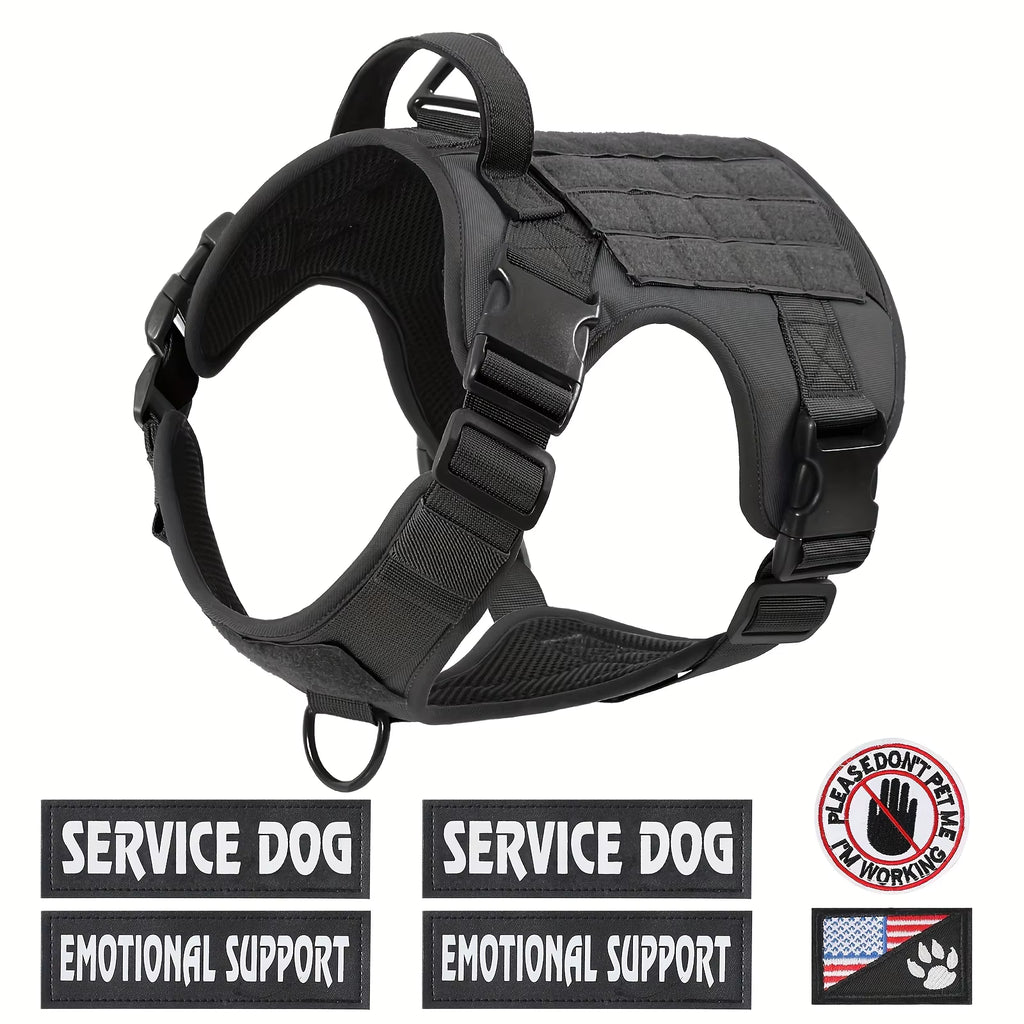 American Local Reflective Tactical Dog Harness Vest With Metal Buckle