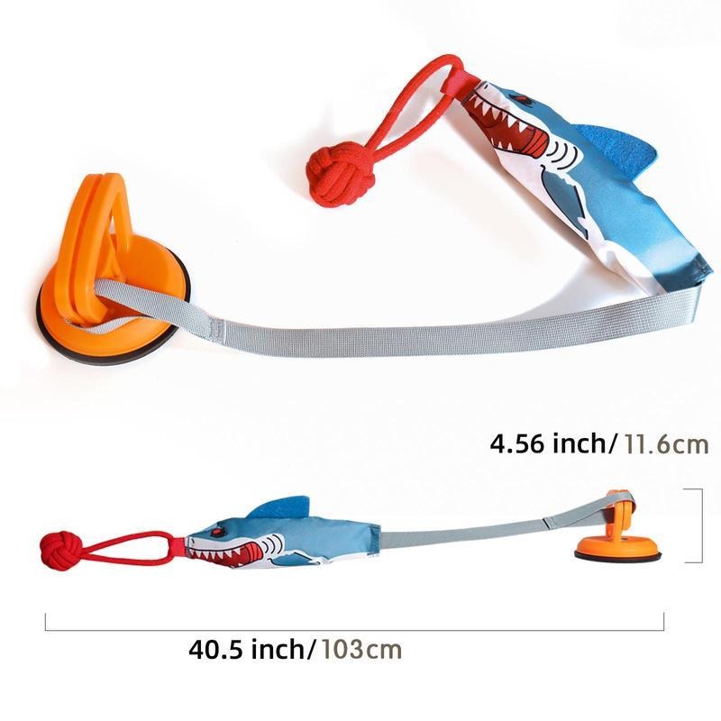 PROKEl Shark Shaped Pet Toy With Suction Cup