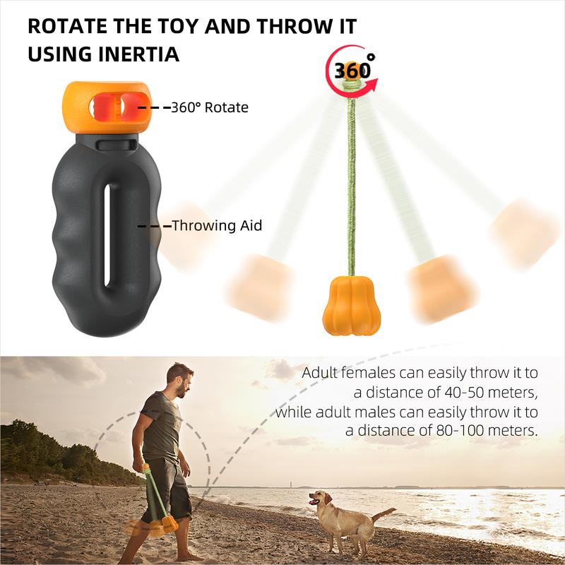 PROKEl Dog Rope Fetch Exercise Toy For Aggressive Chewers - Tug Of War Ball