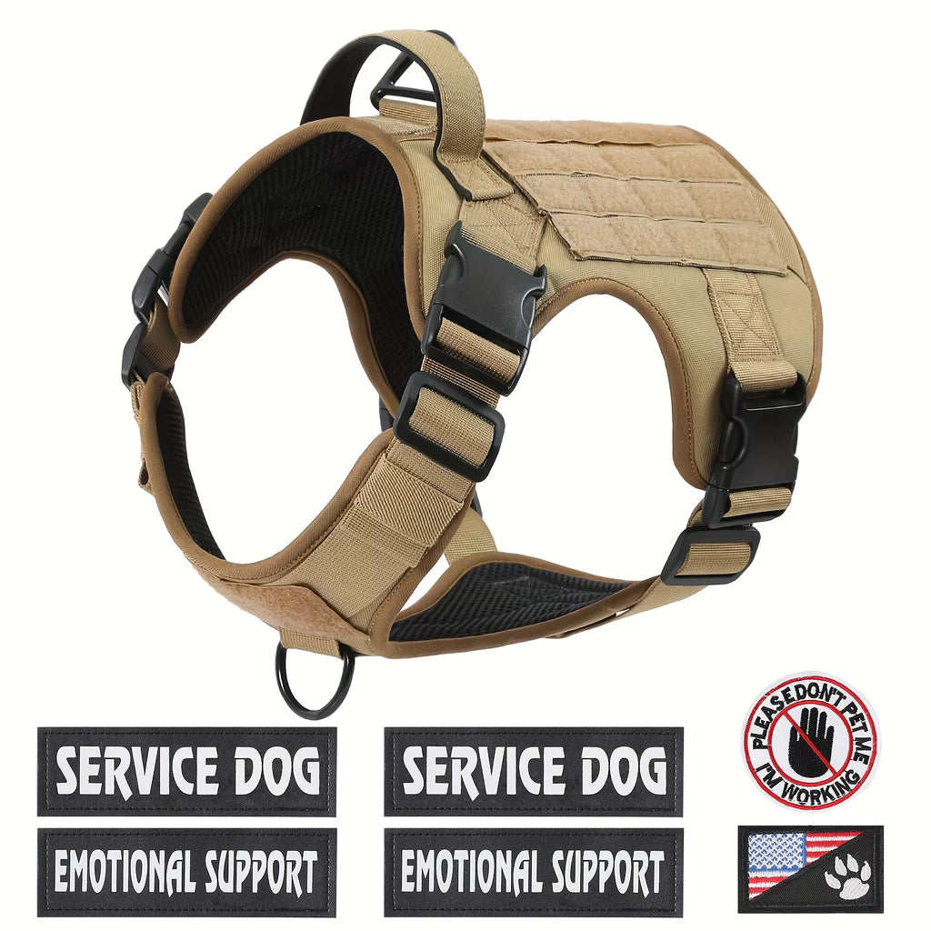 American Local Reflective Tactical Dog Harness Vest With Metal Buckle
