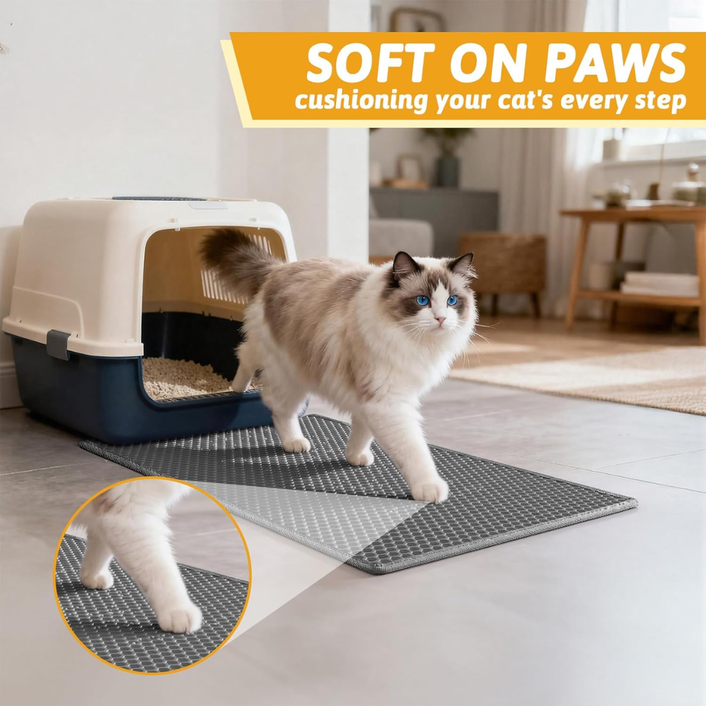 Kitty Cat Litter Mat Trapping Honeycomb Double Layer