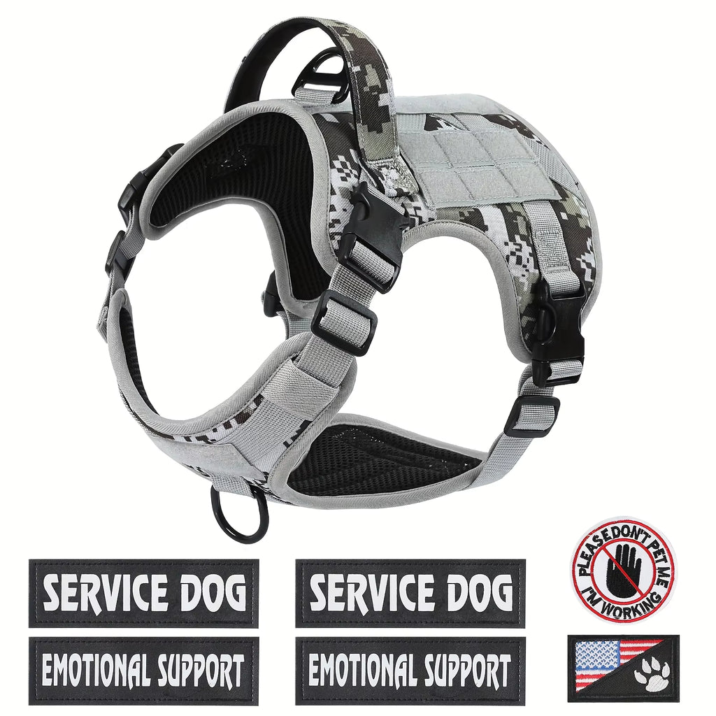 American Local Reflective Tactical Dog Harness Vest With Metal Buckle
