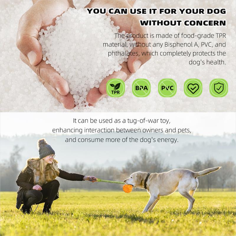 PROKEl Dog Rope Fetch Exercise Toy For Aggressive Chewers - Tug Of War Ball