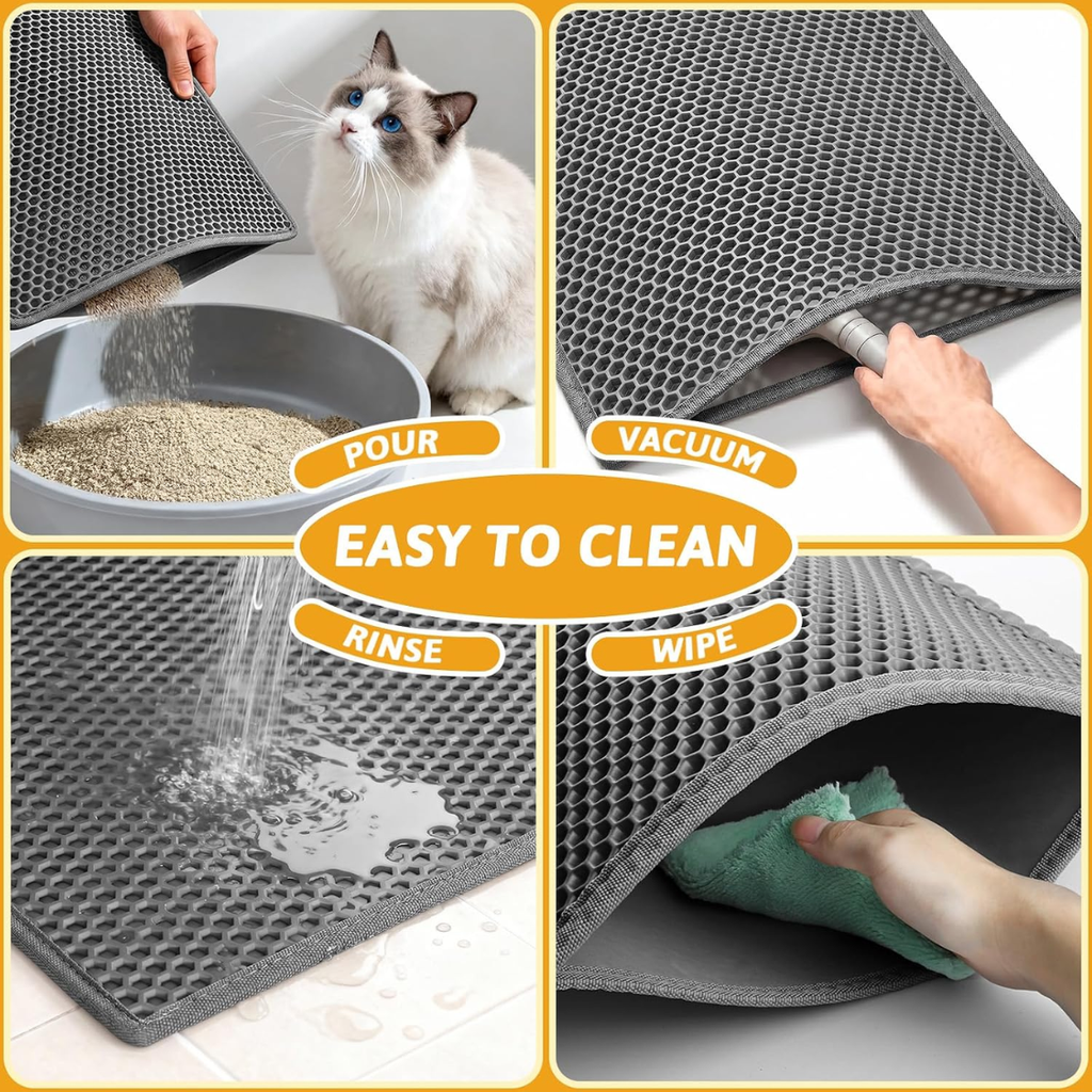 Kitty Cat Litter Mat Trapping Honeycomb Double Layer