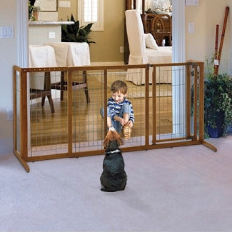 Deluxe Freestanding Pet Gate - Large