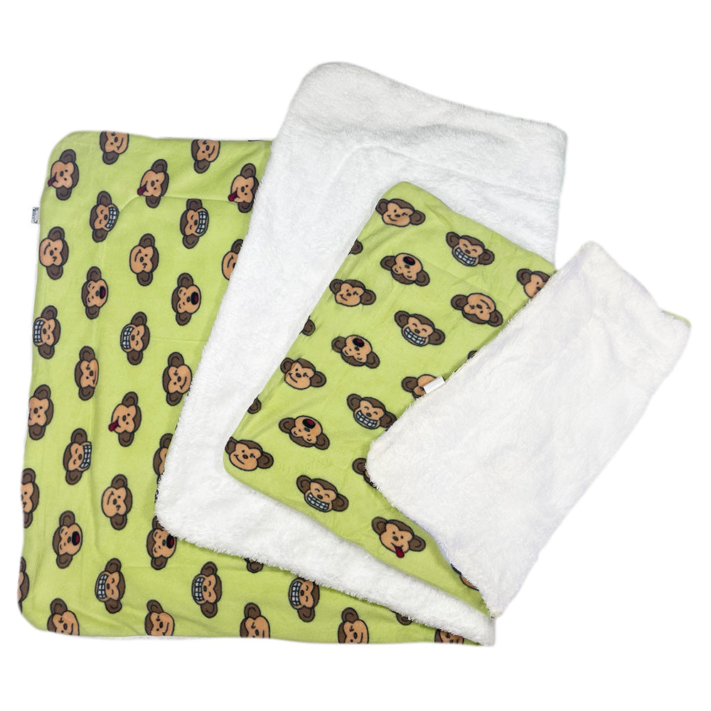 Silly Monkey Ultra-Plush Blanket - Lime