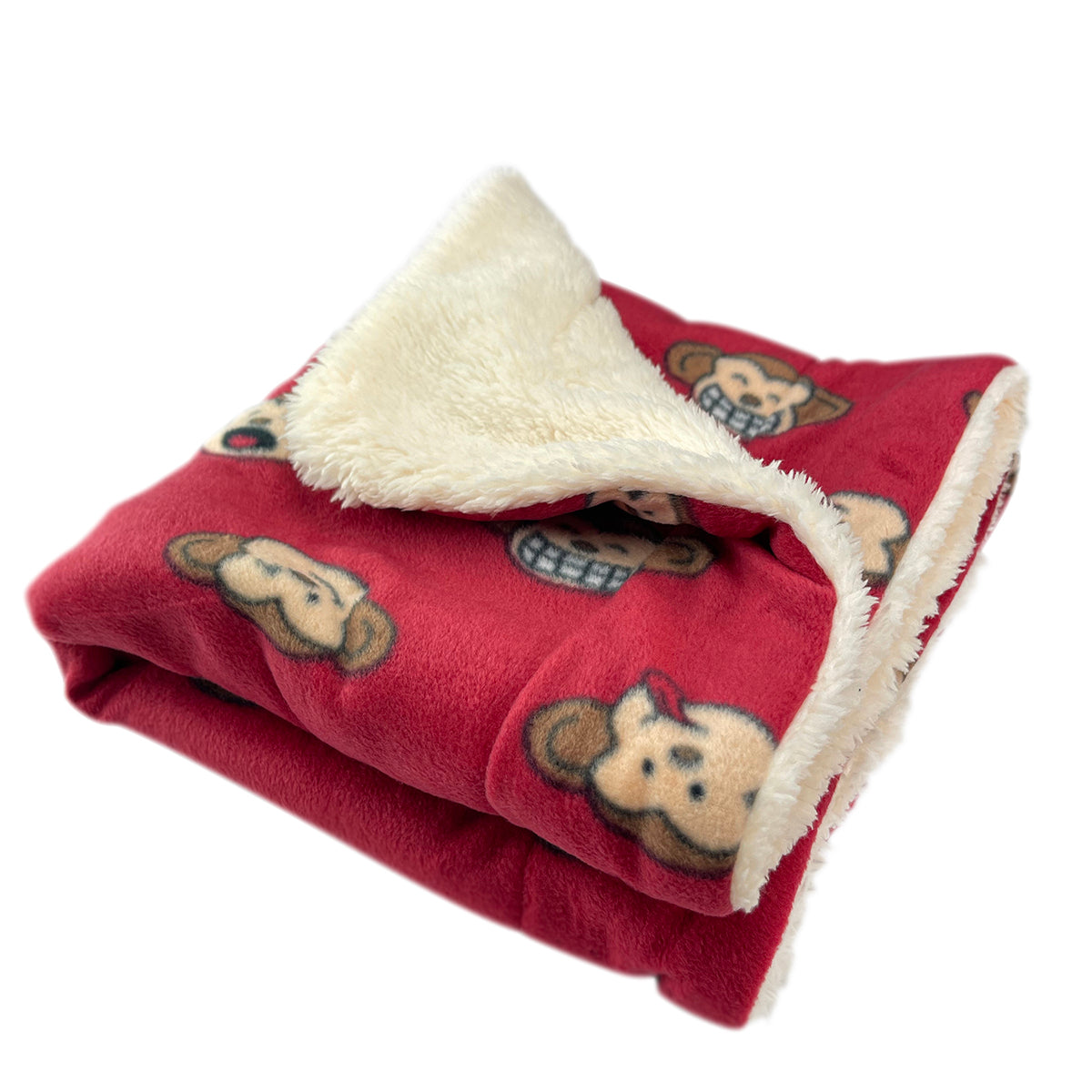 Silly Monkey Ultra-Plush Blanket - Burgundy