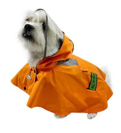 Clear View Poncho Raincoat with Reflective Stripes