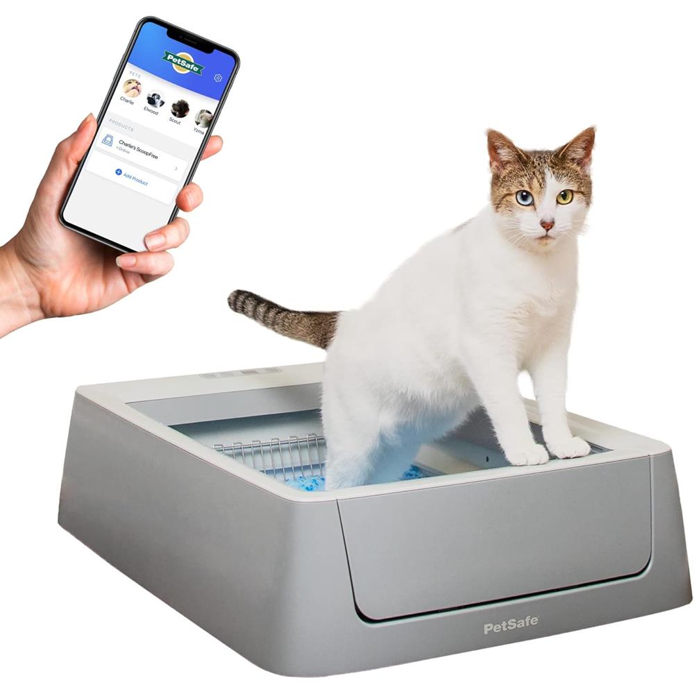 Scoop Free Crystal Smart Self-Cleaning Litter Box