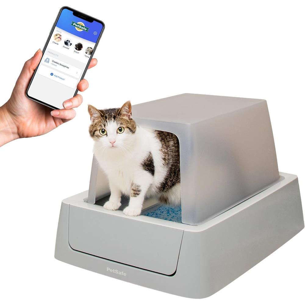 Scoop Free Crystal Smart Front-Entry Self-Cleaning Litter Box