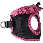 Choke Free Dog Harness Polka Dot Collection - Hot Pink and Black Polka Dot