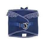 Choke Free Dog Harness Polka Dot Collection - Navy Polka Dot