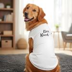 Bee Kind Dog Shirt - White