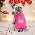 Conversation Hearts Dog Shirt - Raspberry Sorbet