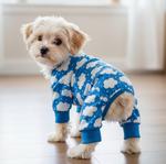CuddlePup Dog Pajamas - Fluffy Clouds - Blue