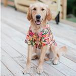 Hawaiian Camp Shirt - Sunset Hibiscus
