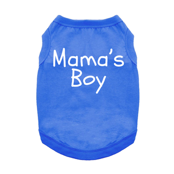 Mama's Boy Dog Shirt - Blue