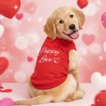 Puppy Love Dog Shirt - Flame Scarlet Red