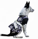 Purple Twilight Hawaiian Dog Dress with Matching Leash