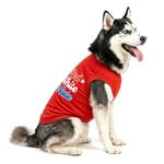 Red White and Cute Dog Shirt