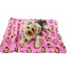 Girly Monkey Flannel/Plush Blanket