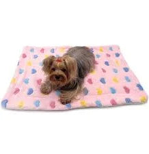 Ultra Plush Colorful Hearts Blanket