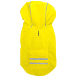 Slicker Raincoat with Striped Lining - Yellow