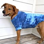 Soft Plush Pullover - Tie-Dye Blue