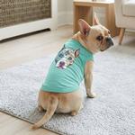Sugar Skull Dog Shirt - Teal